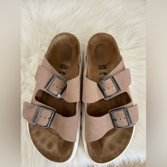 Birkenstock Arizona Chunky Size 7 Suede Great Condition - Picture 5 of 9